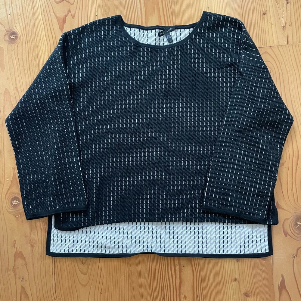 Effortlessly cool boxy Eileen Fisher silk top